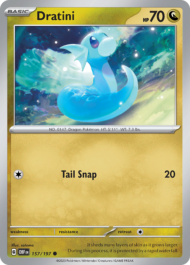 Obsidian Flames Dratini #157/197